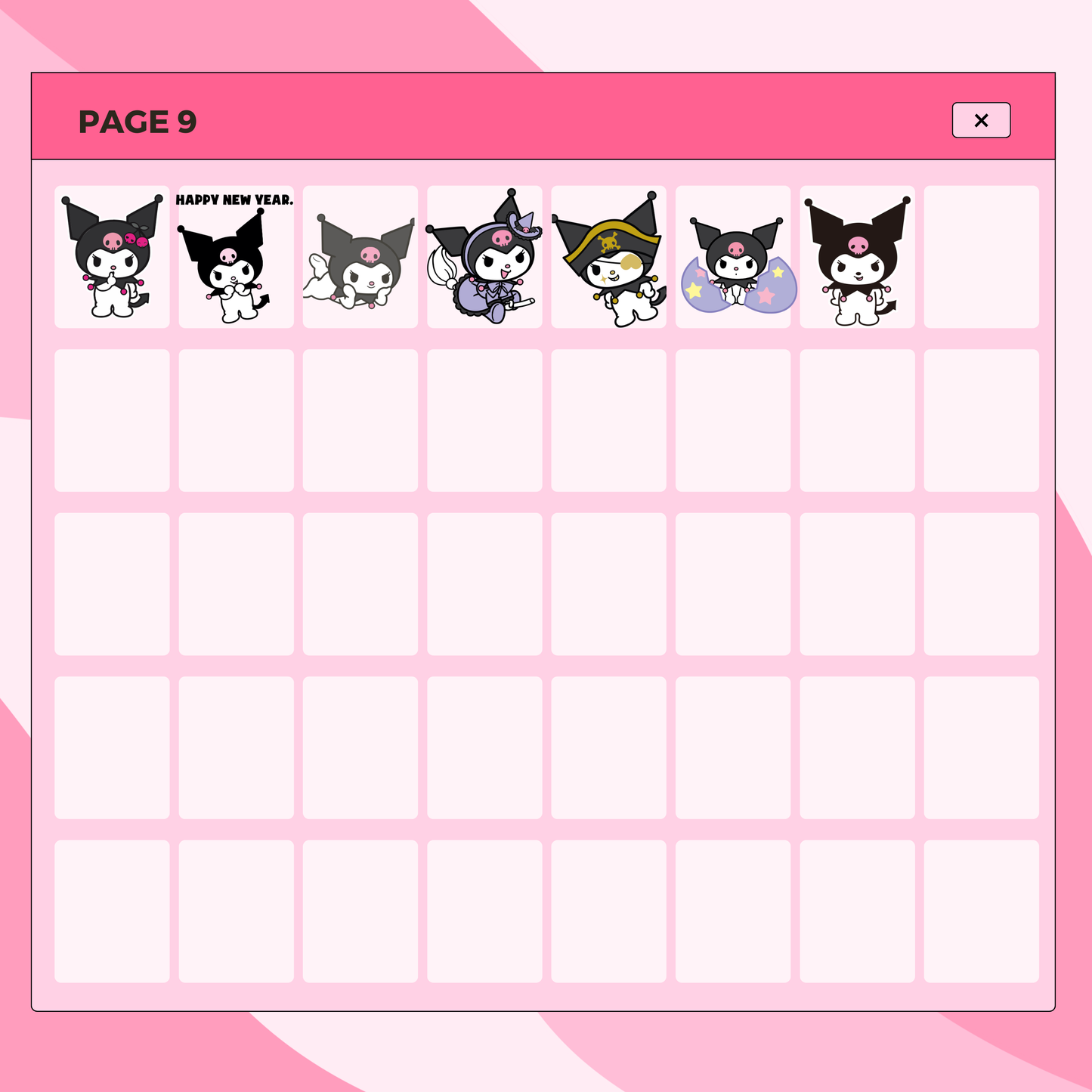 287 Assorted Melody and Kuromi | Goodnotes Planner | Digital Stickers | PNG Files | Variety Pack