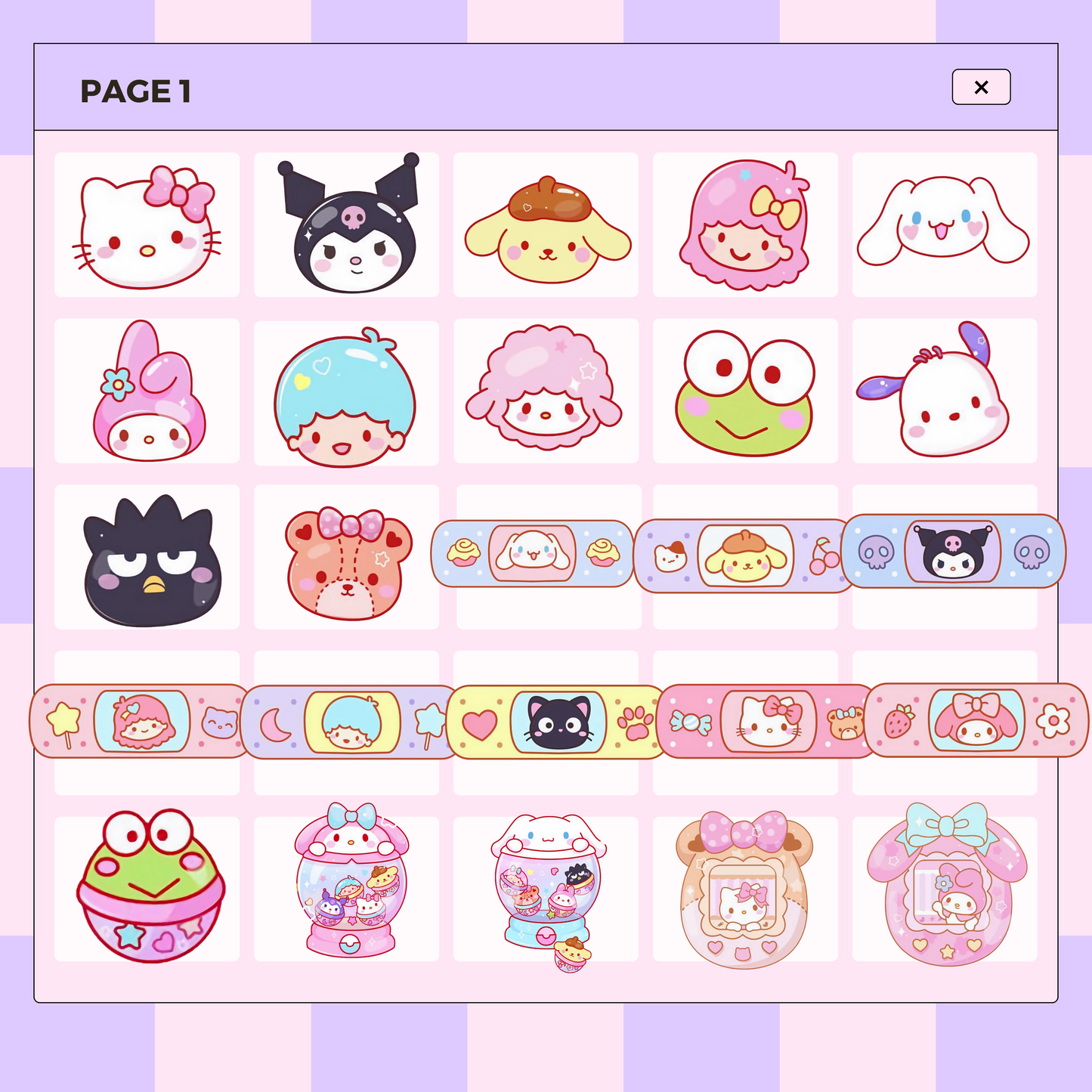 28 Free Kuromi and Friends | Goodnotes Planner | Digital Stickers | PNG Files | Variety Pack