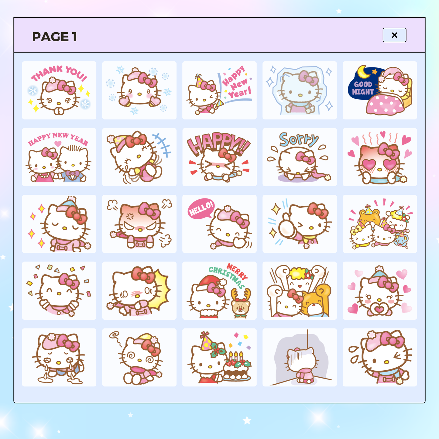 88 Hello Kitty, Cinnamoroll and Friends | Goodnotes Planner | Digital Stickers | PNG Files | Variety Pack