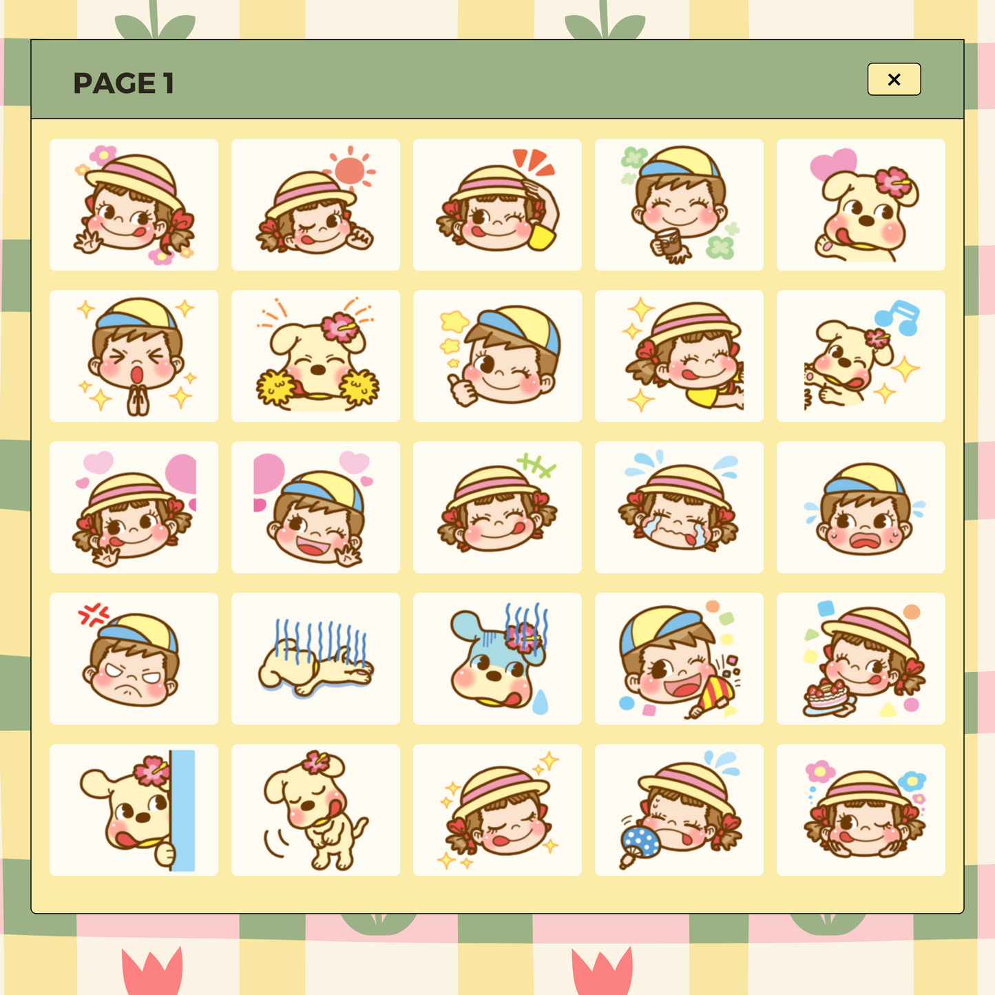 40 Peko Chan and Poko Chan | Goodnotes Planner | Digital Stickers | PNG Files | Variety Pack