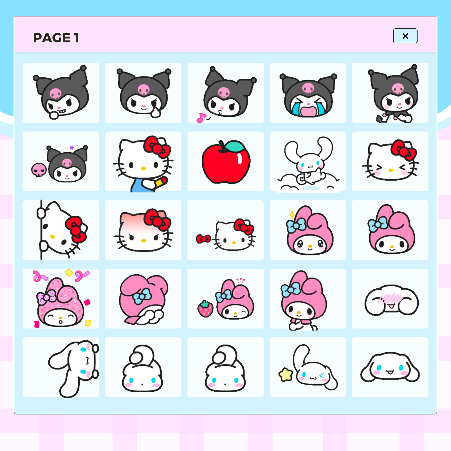 35 Hello Kitty and Friends | Goodnotes Planner | Digital Stickers | PNG Files | Variety Pack