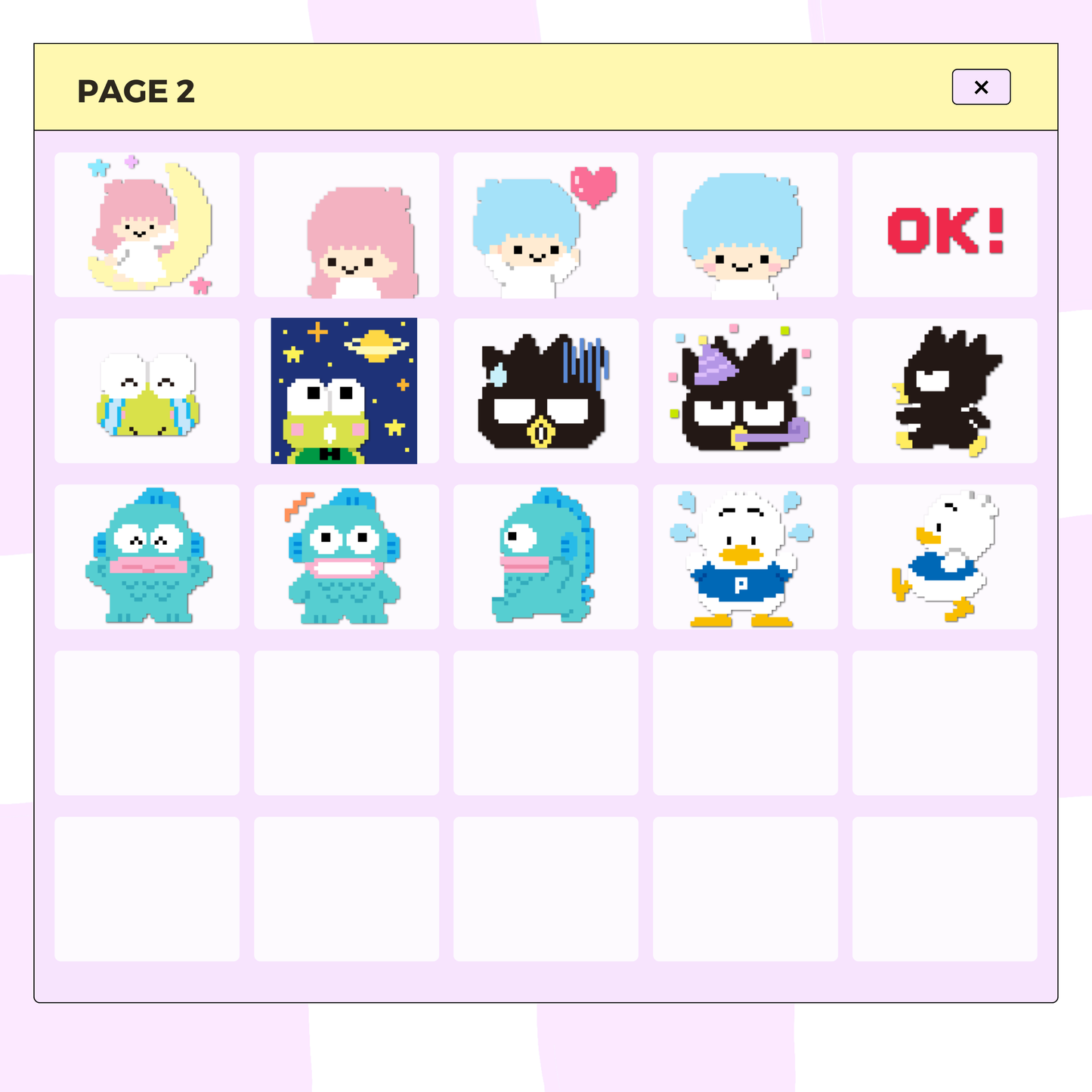 40 Kawaii Pixel Characters | Goodnotes Planner | Digital Stickers | PNG Files | Variety Pack