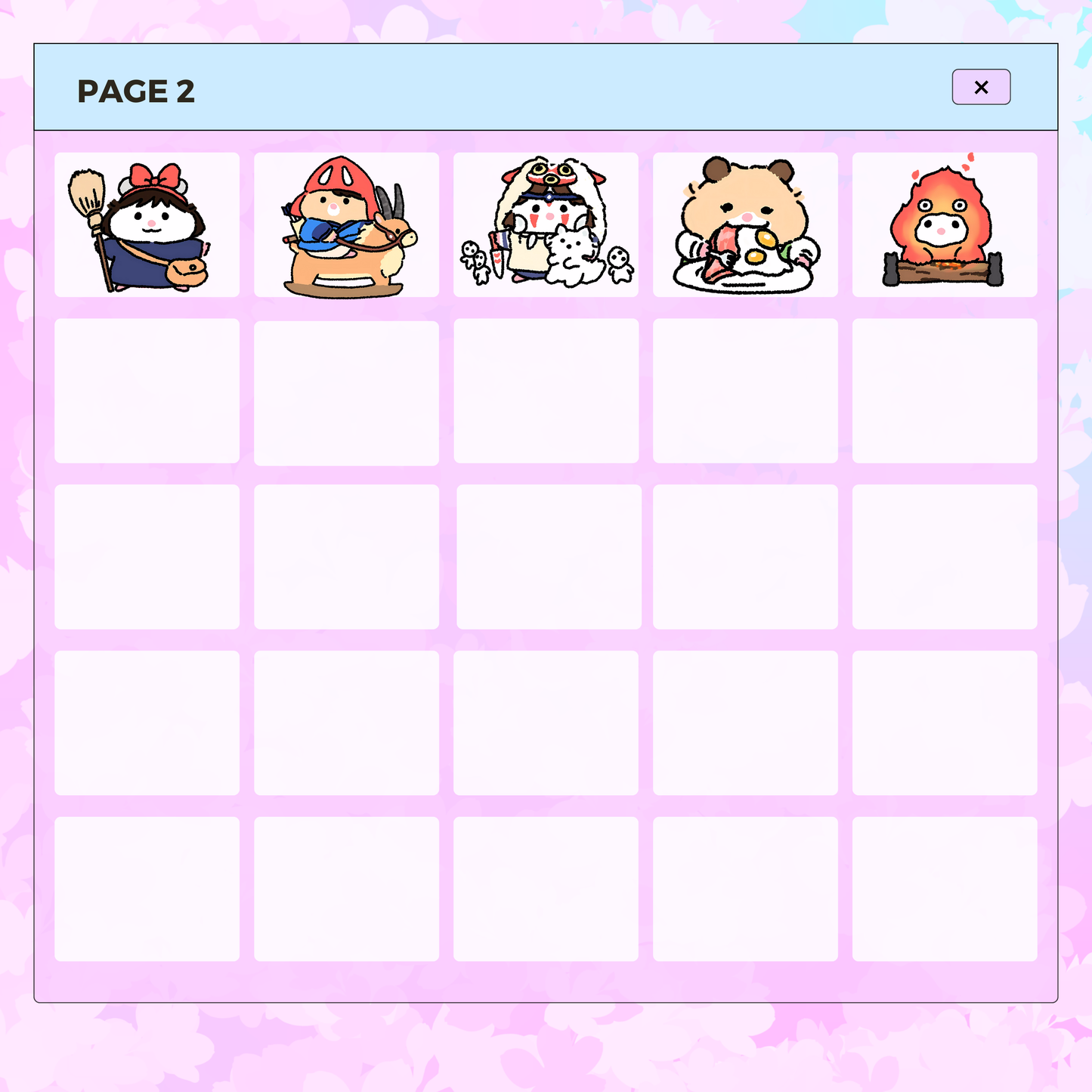 30 Hamster in Ghibli Costumes | Goodnotes Planner | Digital Stickers | PNG Files | Variety Pack