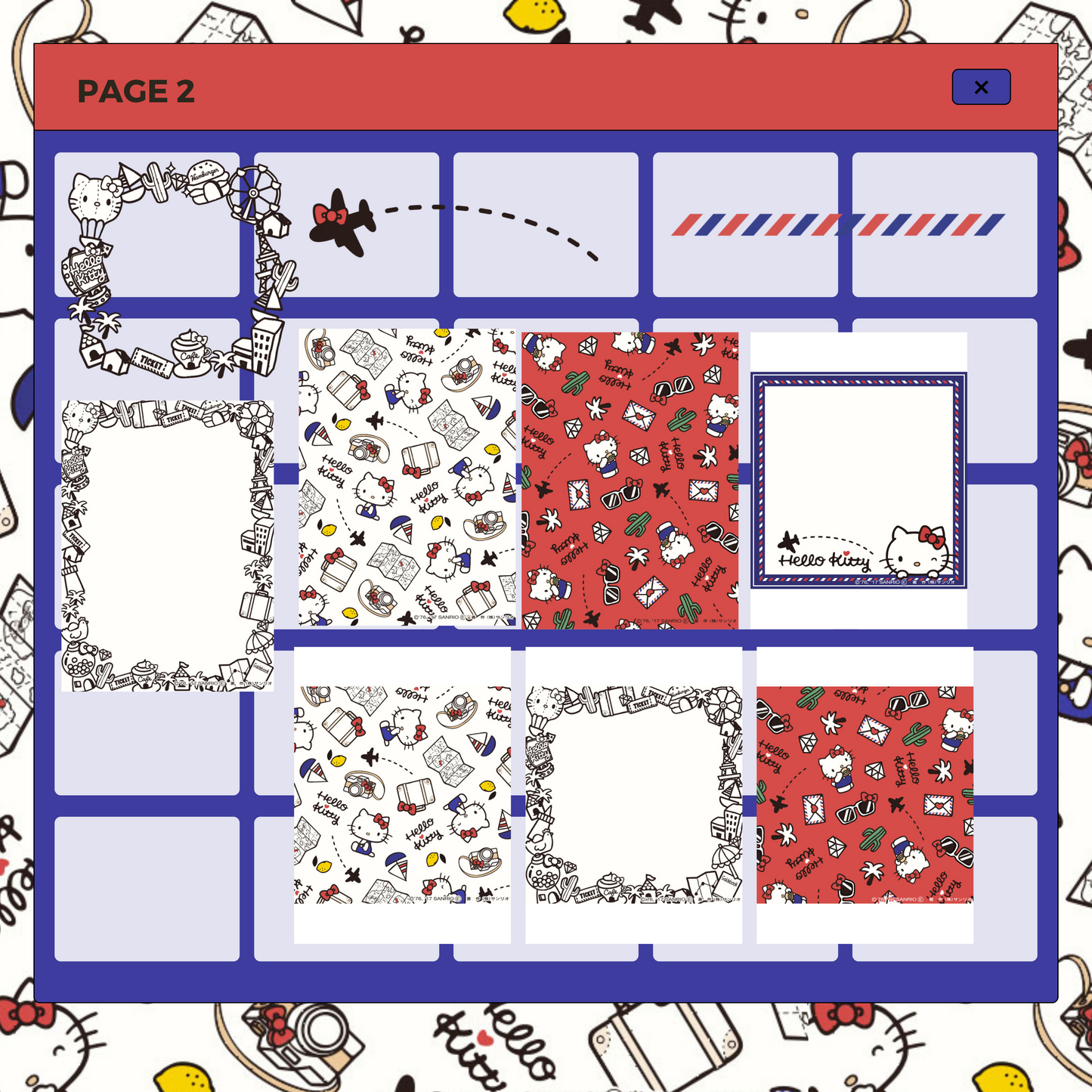 36 Travel Hello Kitty | Goodnotes Planner | Digital Stickers | PNG Files | Variety Pack