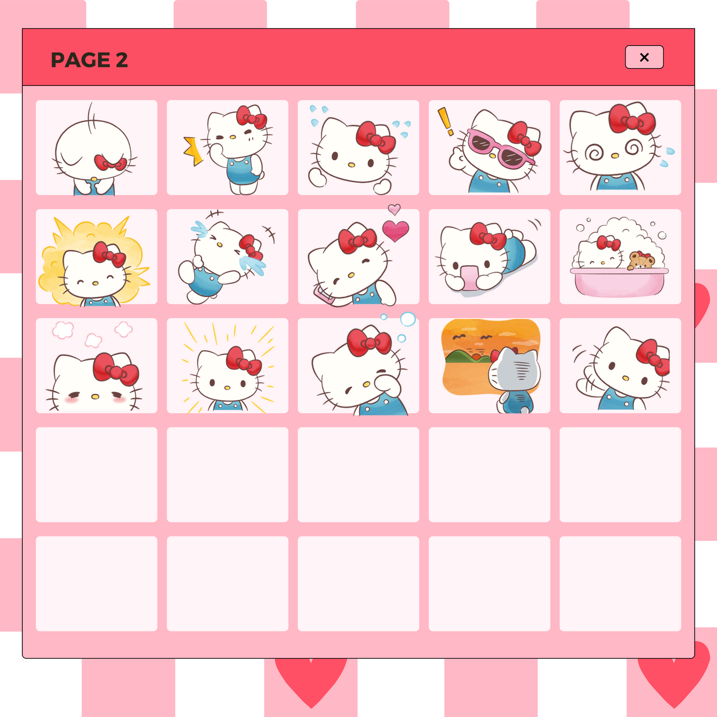 40 Hello Kitty and Joey | Goodnotes Planner | Digital Stickers | PNG Files | Variety Pack