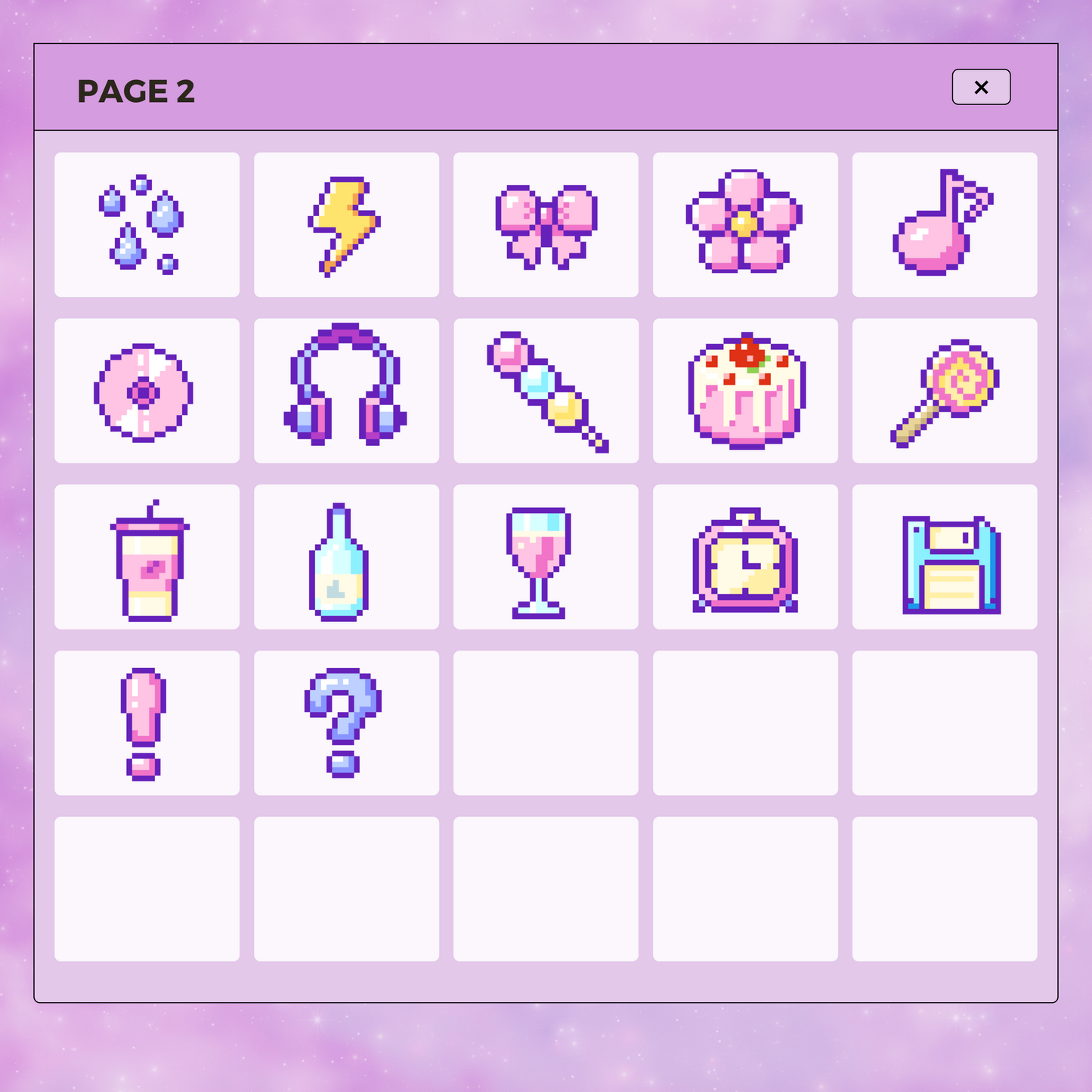 42 Freebie Pixelated Pack| Goodnotes Planner | Digital Stickers | PNG Files | Variety Pack