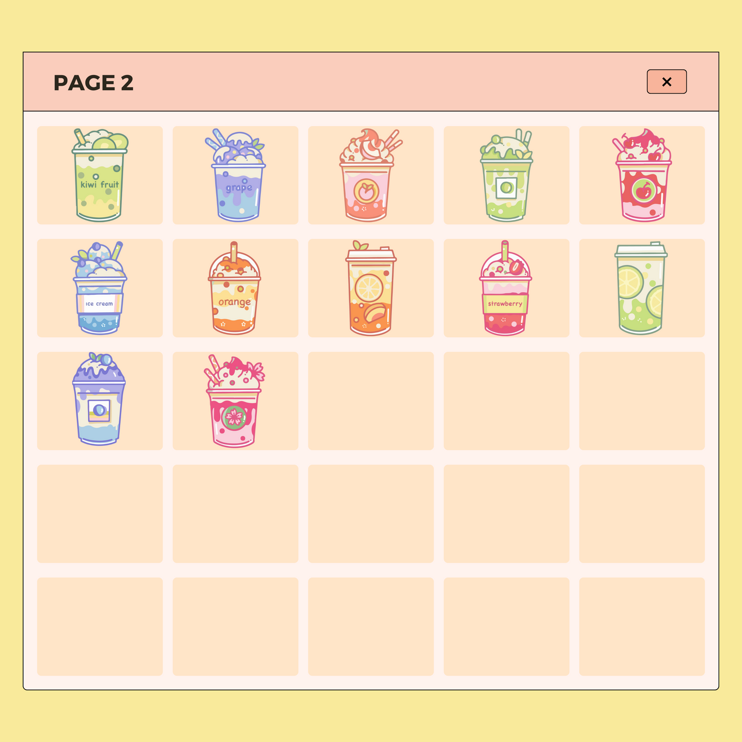 76 Asian Snacks Digital Stickers | Goodnotes Planner | Digital Stickers | PNG Files | Variety Pack