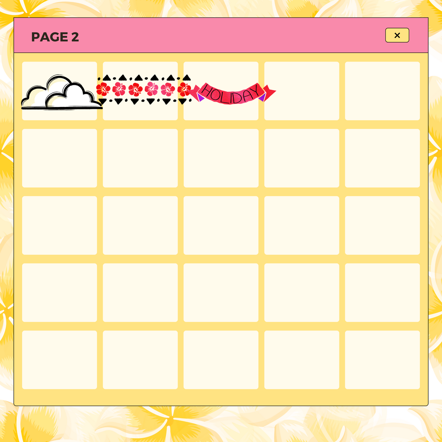 28 Hawaii Hello Kitty | Goodnotes Planner | Digital Stickers | PNG Files | Variety Pack