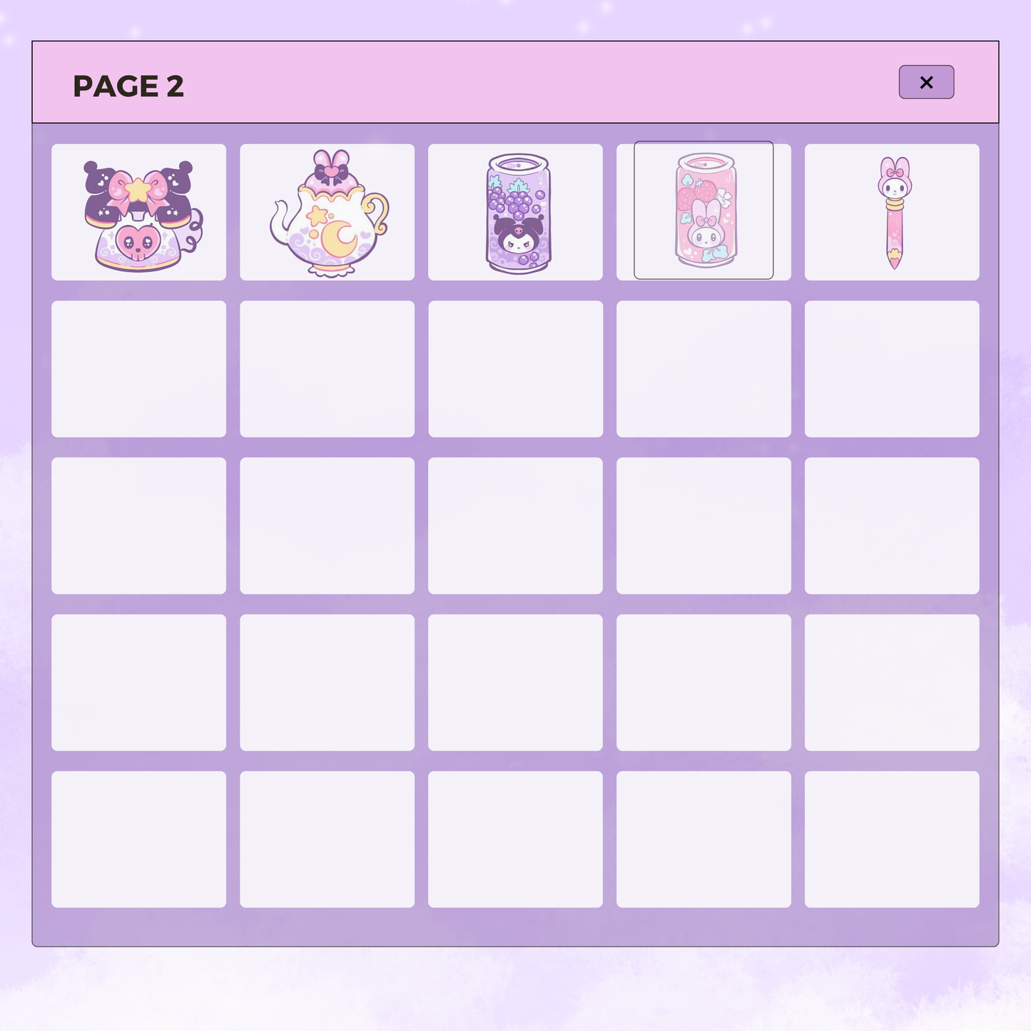 30 Kawaii Kuromi and Accessories | Goodnotes Planner | Digital Stickers | PNG Files | Variety Pack