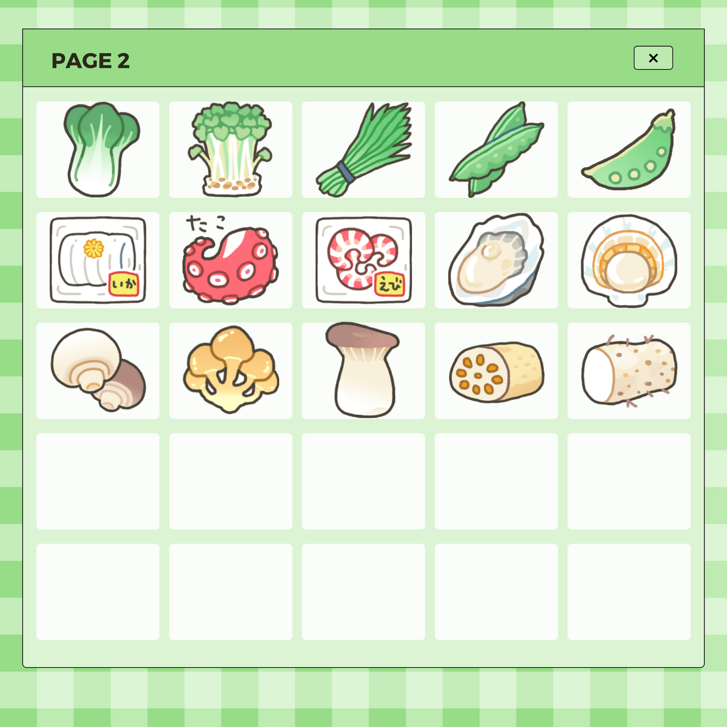 40 Cute Asian Grocery Foods | Goodnotes Planner | Digital Stickers | PNG Files | Variety Pack