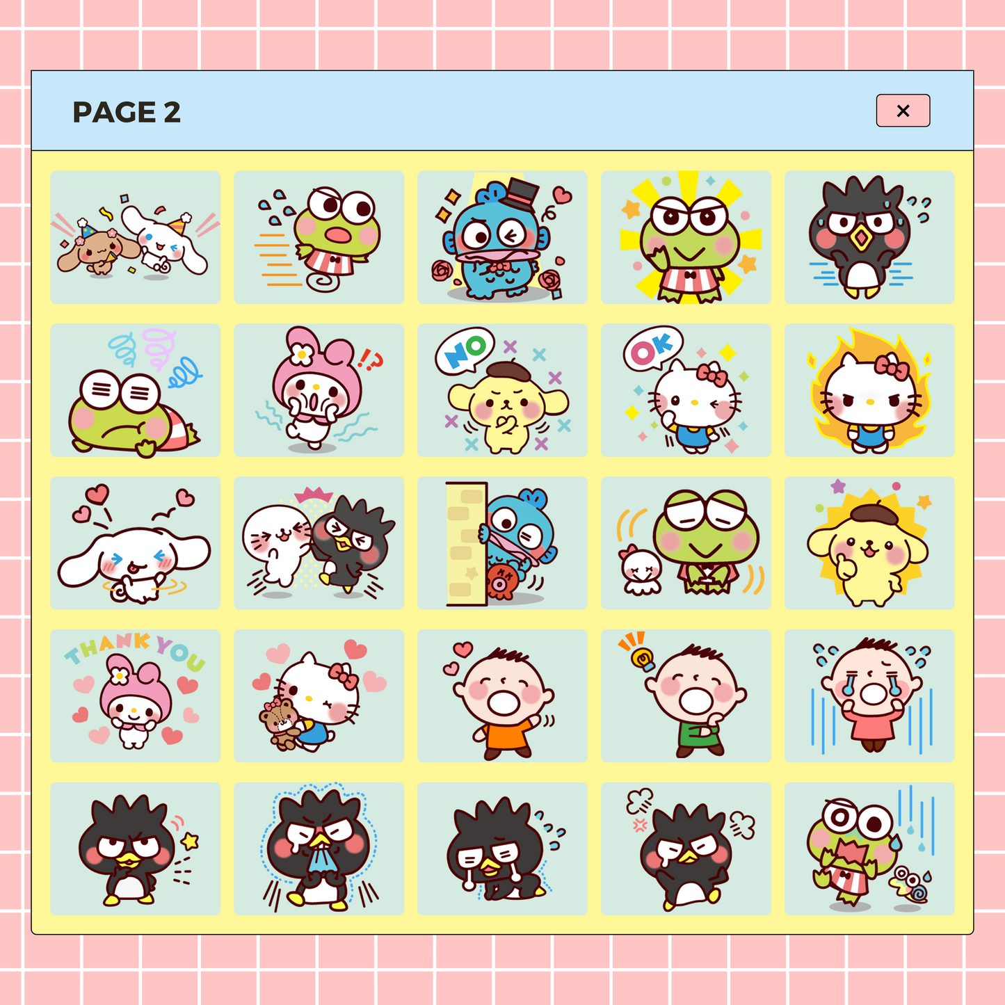 80 My Melody, Hello Kitty and Friends | Goodnotes Planner | Digital Stickers | PNG Files | Variety Pack