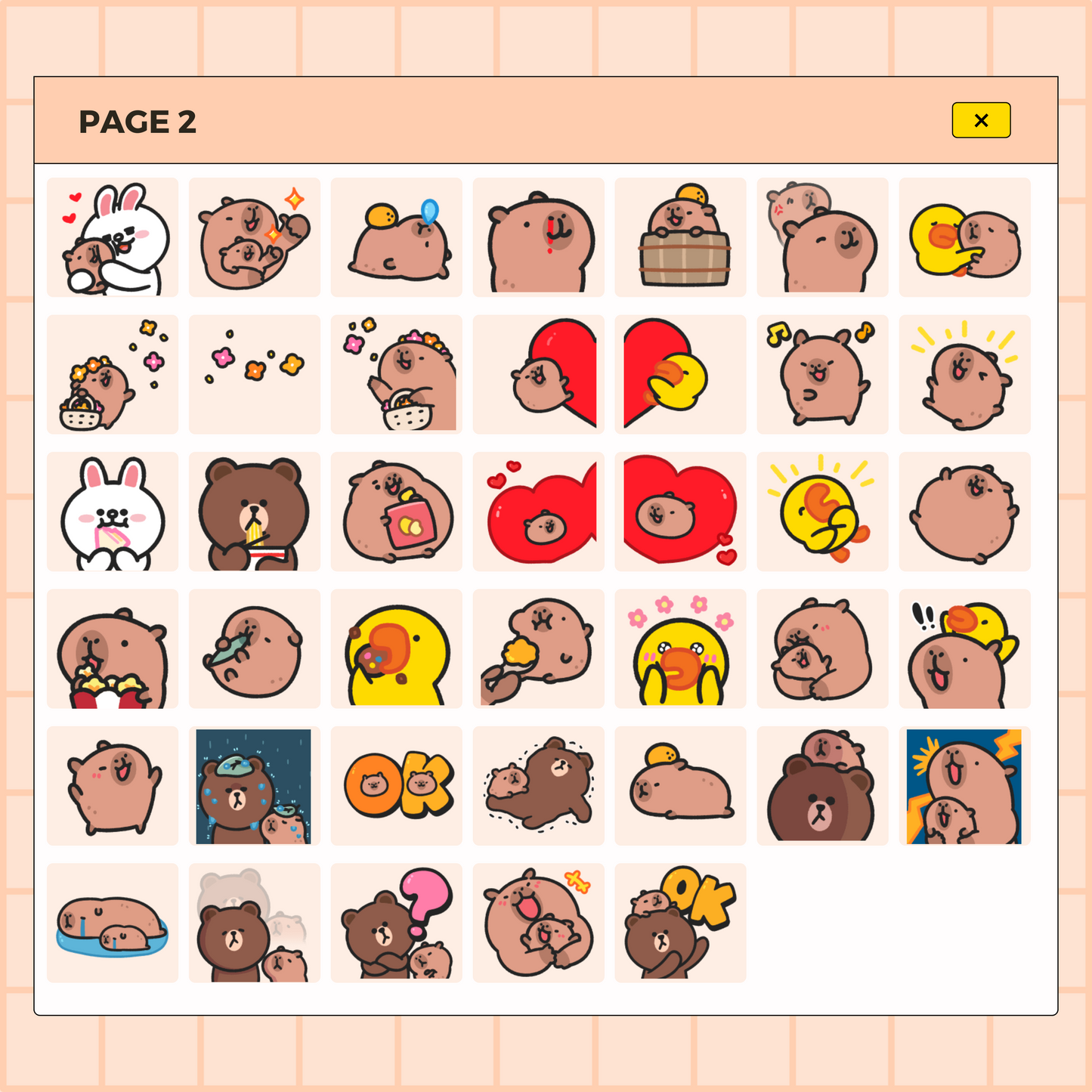 80 Assorted Capybara Stickers | Goodnotes Planner | Digital Stickers | PNG Files | Variety Pack