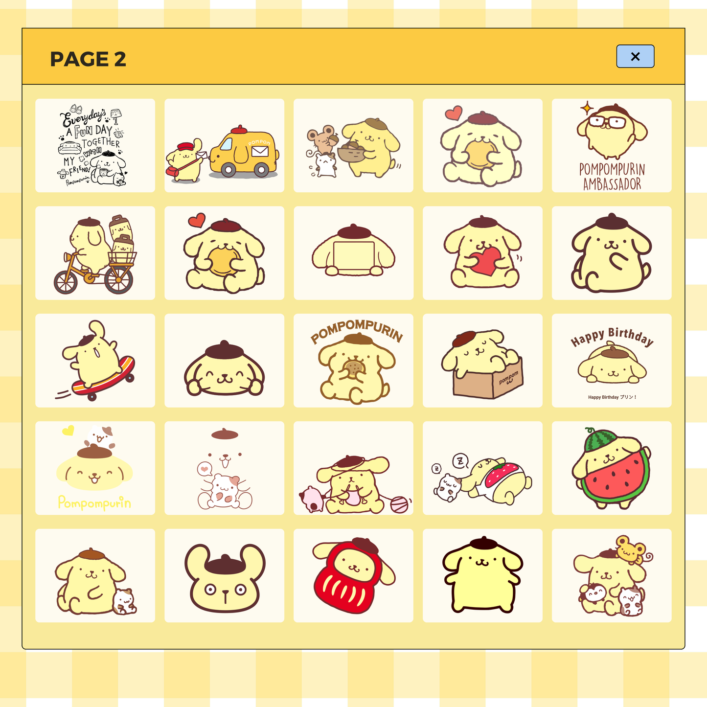 88 Pompompurin Stickers | Goodnotes Planner | Digital Stickers | PNG Files | Variety Pack