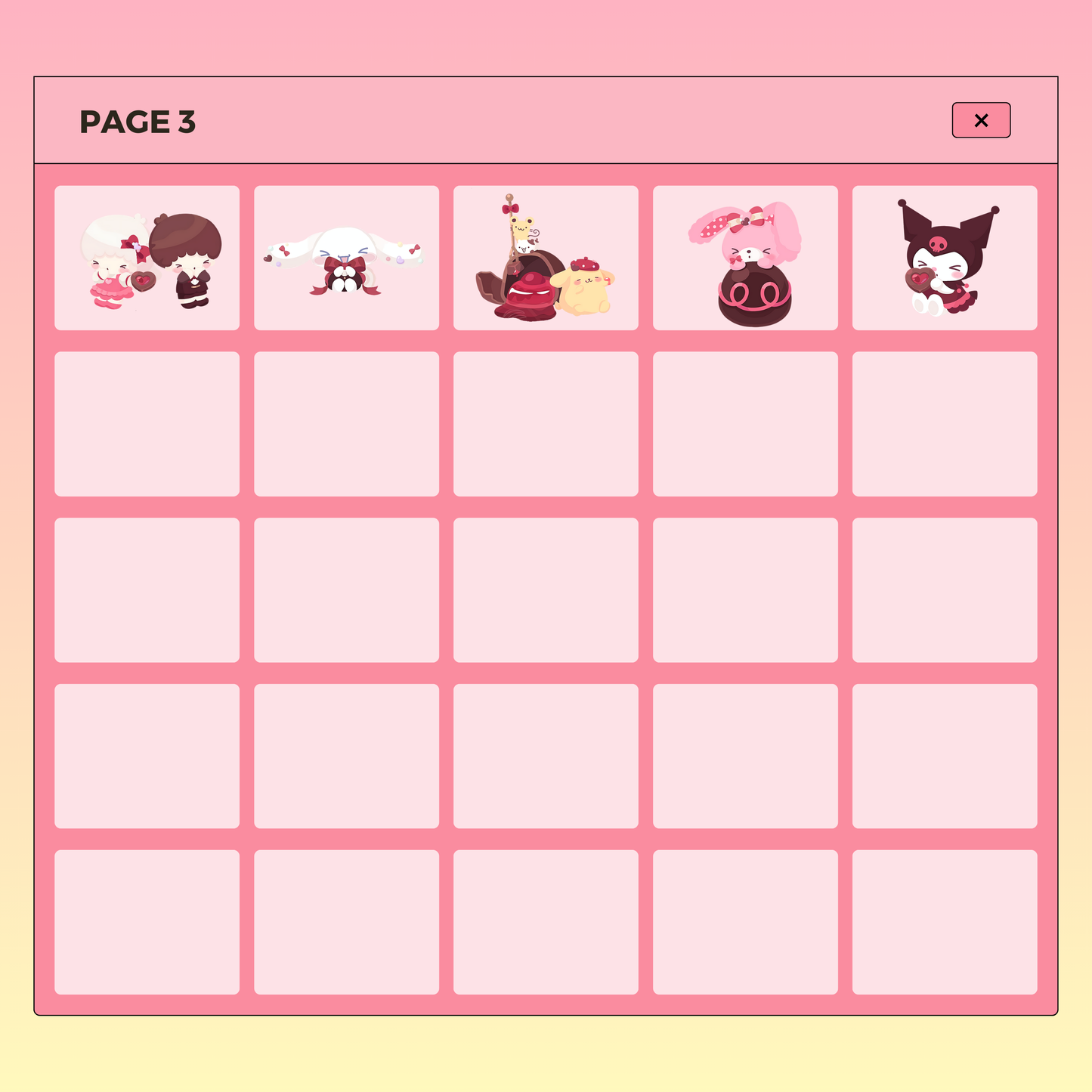 55 My Melody and Friends | Goodnotes Planner | Digital Stickers | PNG Files | Variety Pack