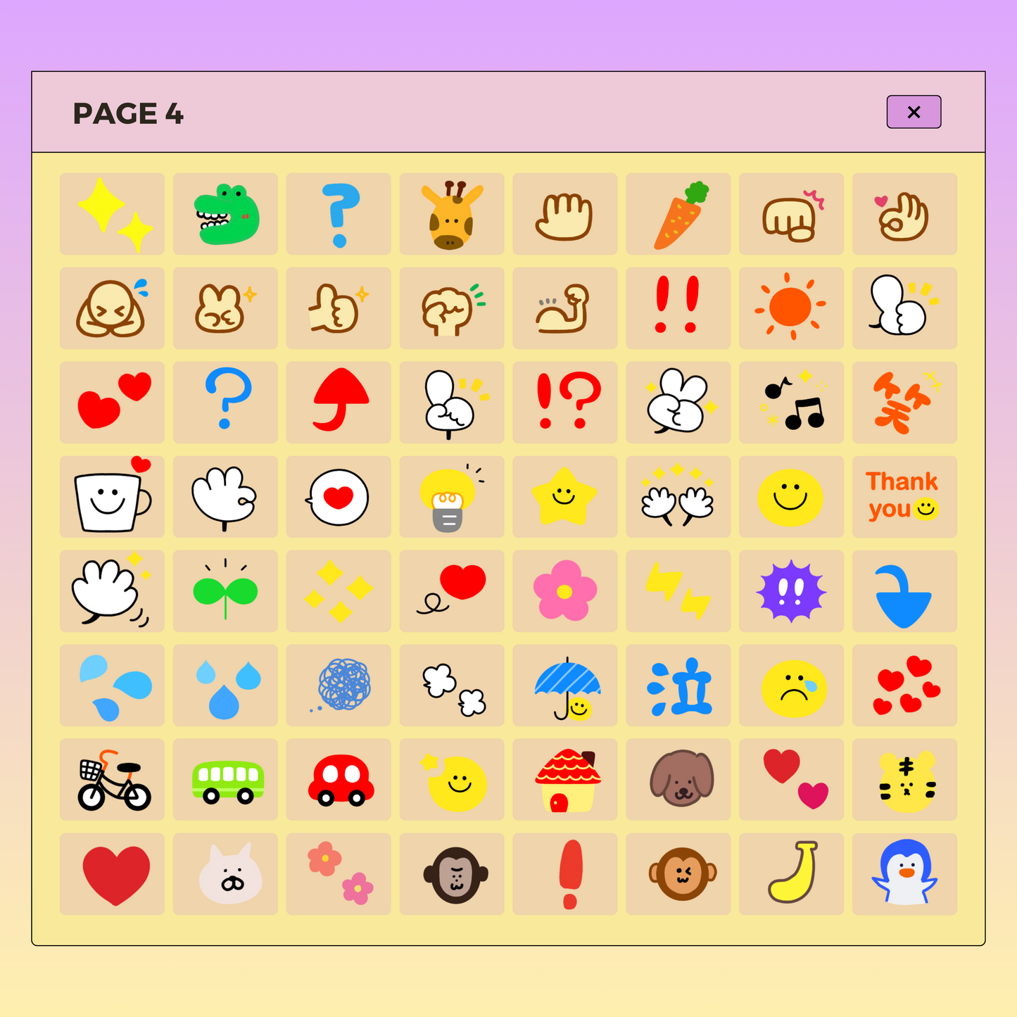 520 Cute Colorful Digital Stickers | Goodnotes Planner | Digital Stickers | PNG Files | Variety Pack