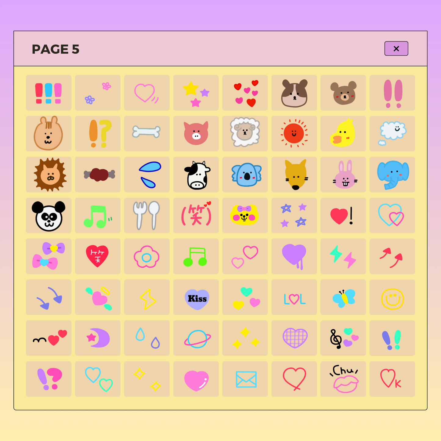 520 Cute Colorful Digital Stickers | Goodnotes Planner | Digital Stickers | PNG Files | Variety Pack