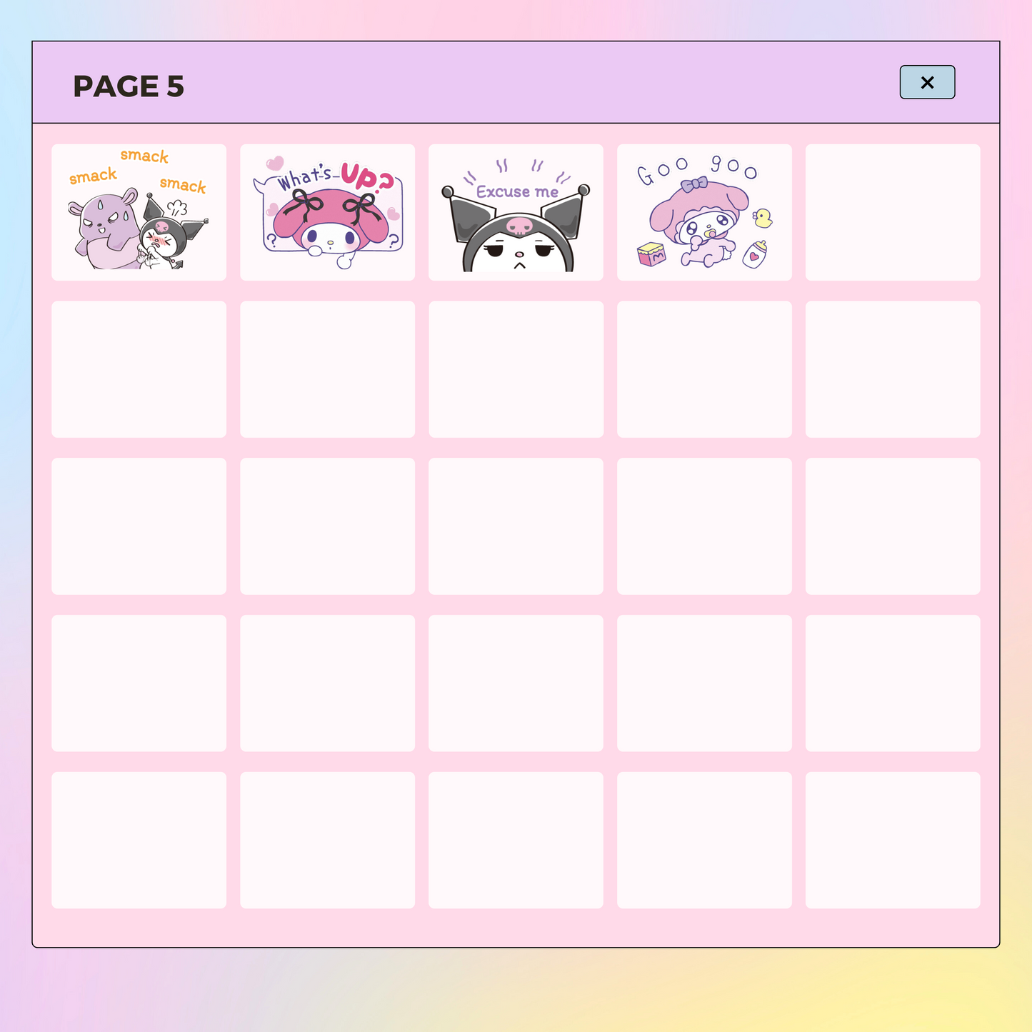 104 My Melody and Kuromi | Goodnotes Planner | Digital Stickers | PNG Files | Variety Pack