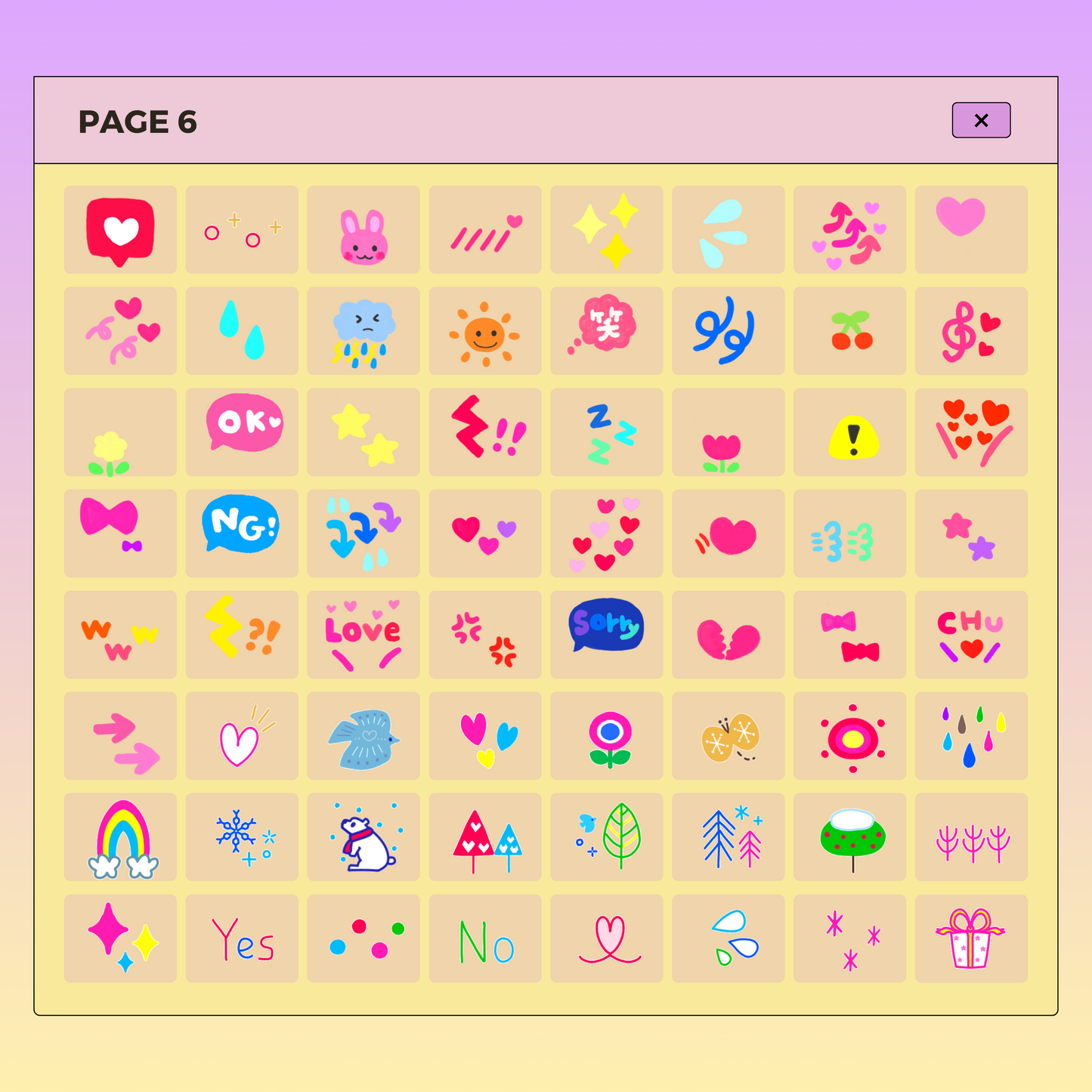 520 Cute Colorful Digital Stickers | Goodnotes Planner | Digital Stickers | PNG Files | Variety Pack