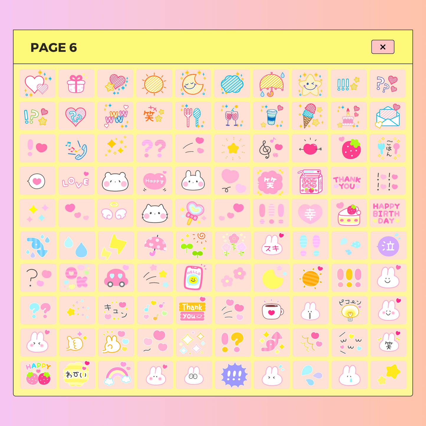 600 Cute Cartoon Style Digital Stickers | Goodnotes Planner | Digital Stickers | PNG Files | Variety Pack