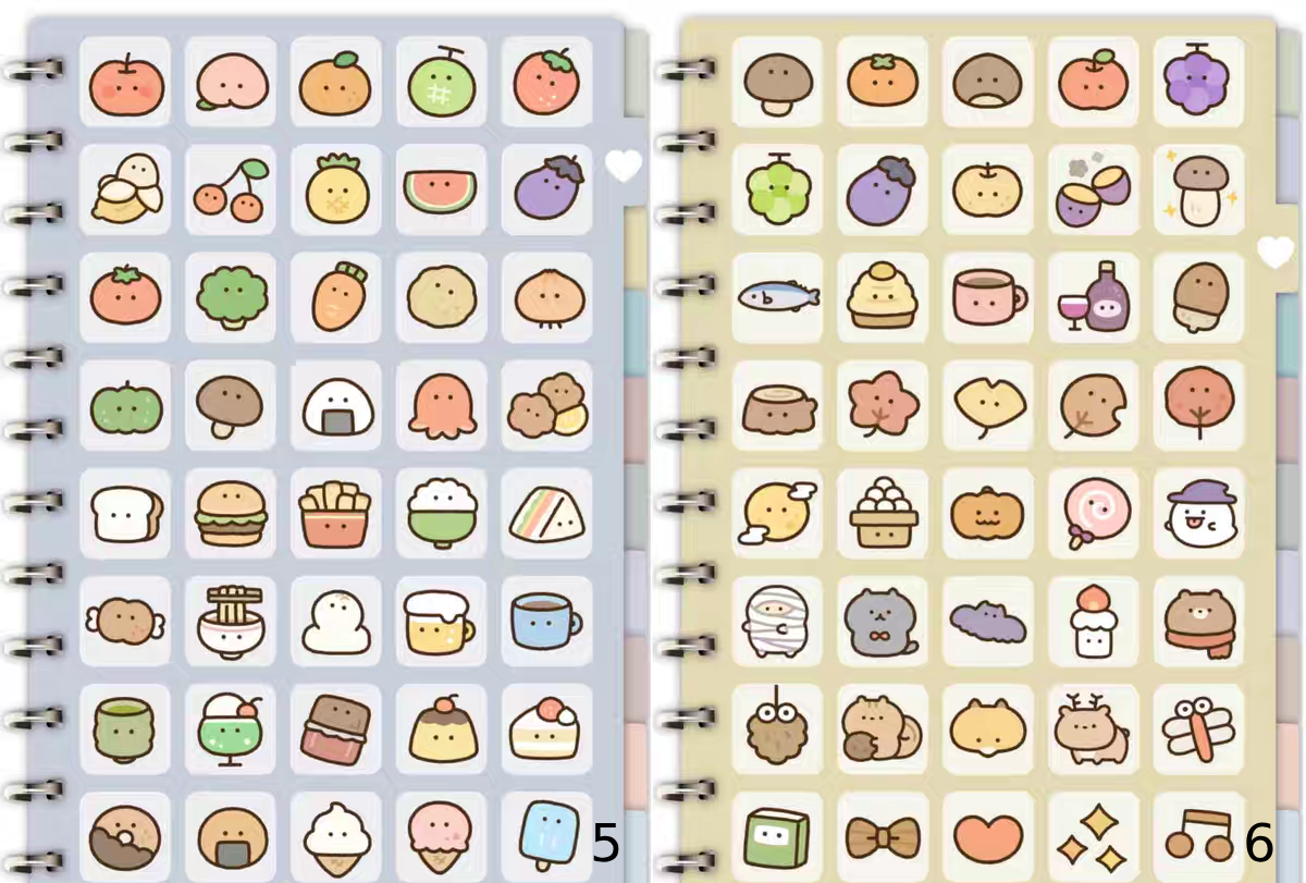 478 Assorted Cute Doodle Style Stickers | Goodnotes Planner | Digital Stickers  | PNG Files | Variety Pack